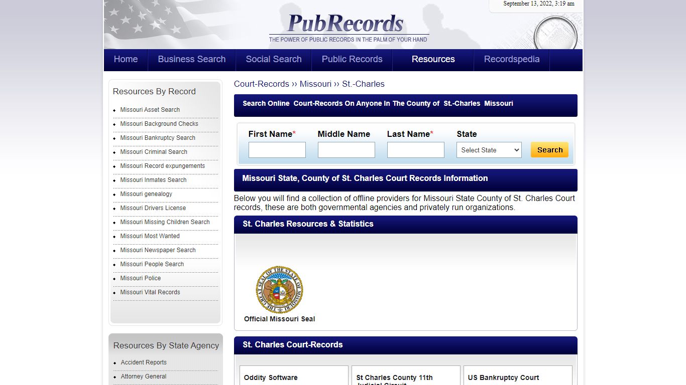 St. Charles County, Missouri Court Records